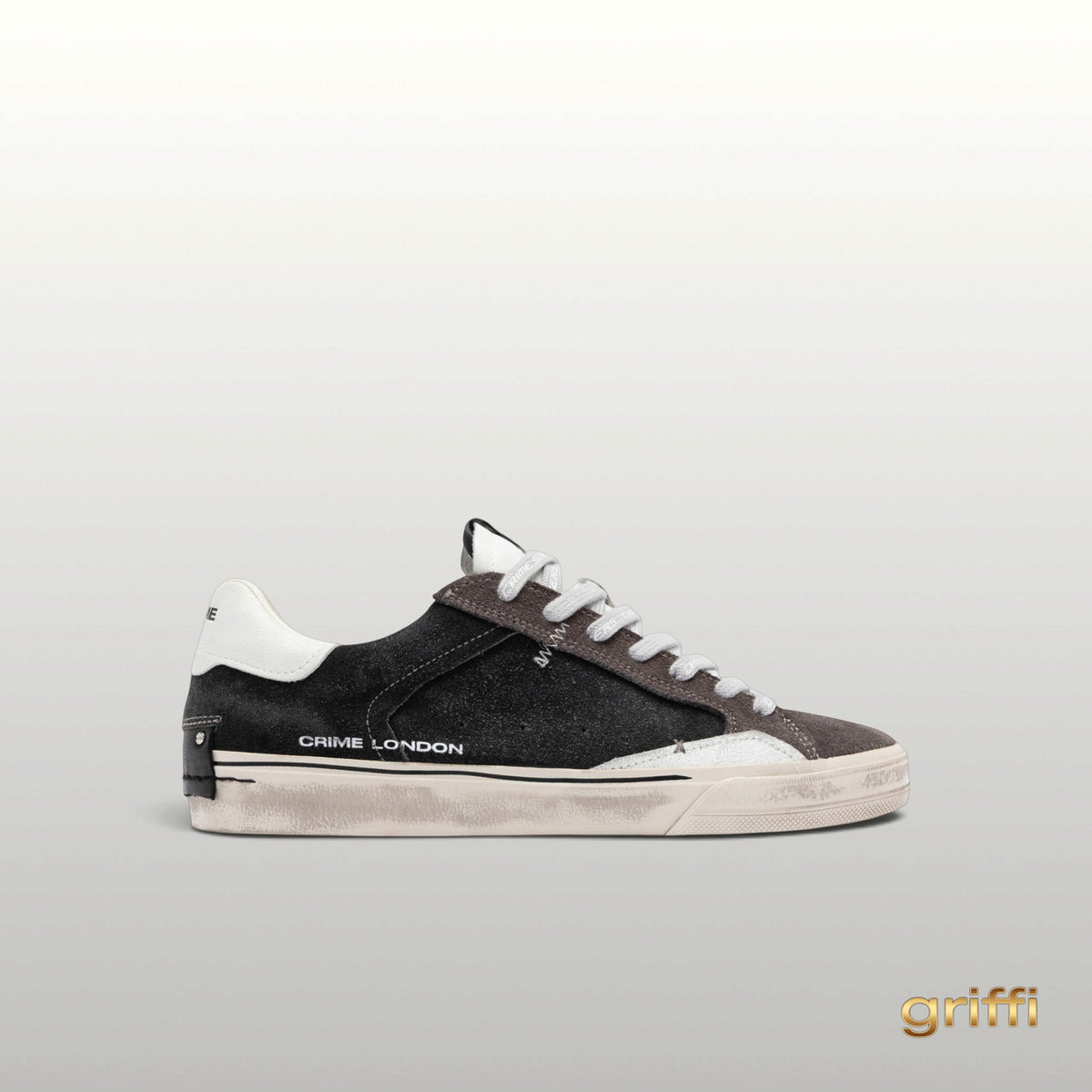 Crime London Decostructed Scarpa Laccio Grigio
