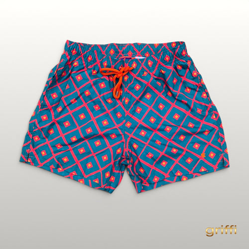 Boxer Mare Gallo da Uomo Fantasia Multicolor
