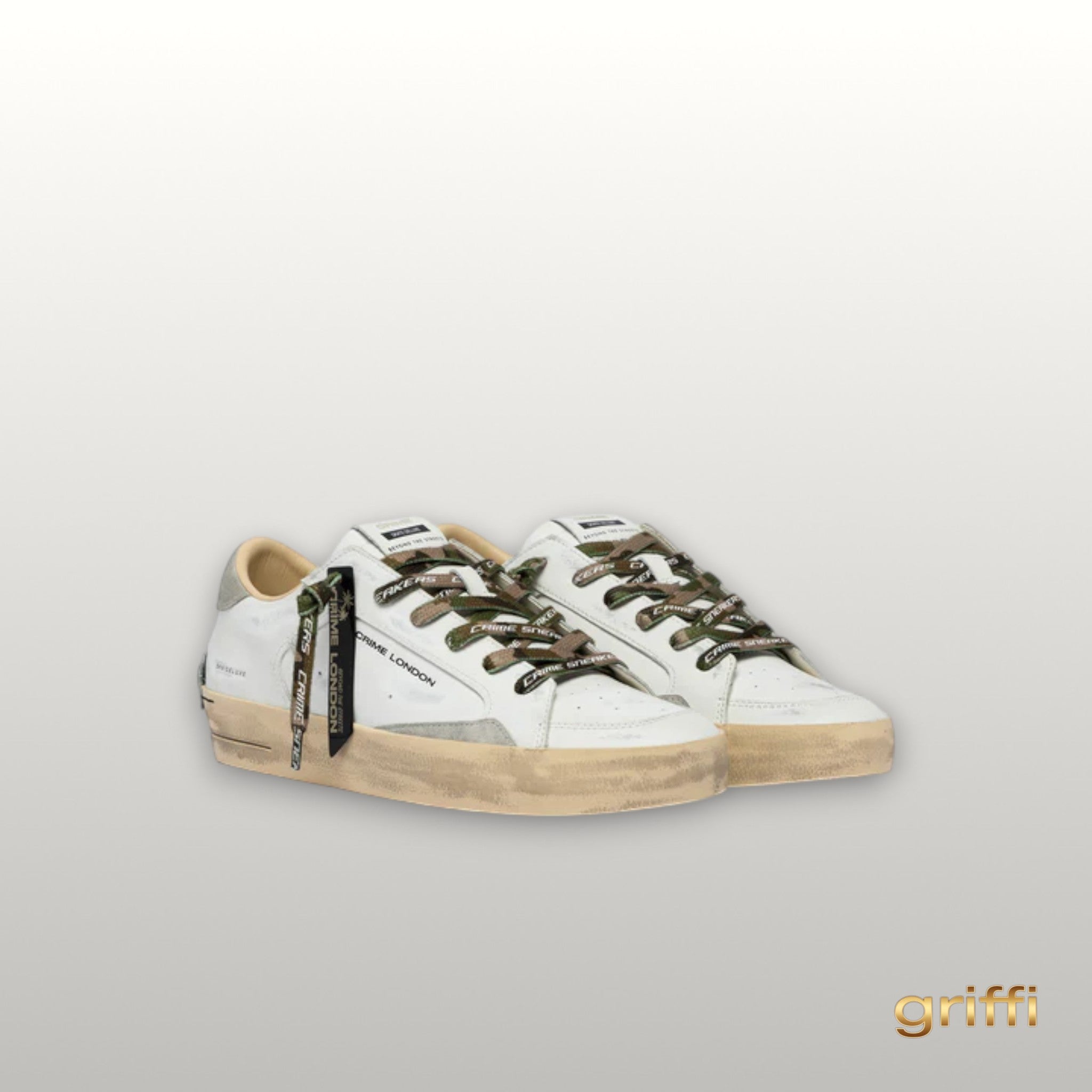 CRIME LONDON SK8 DELUXE L. CAMOUFLAGE  SCARPA