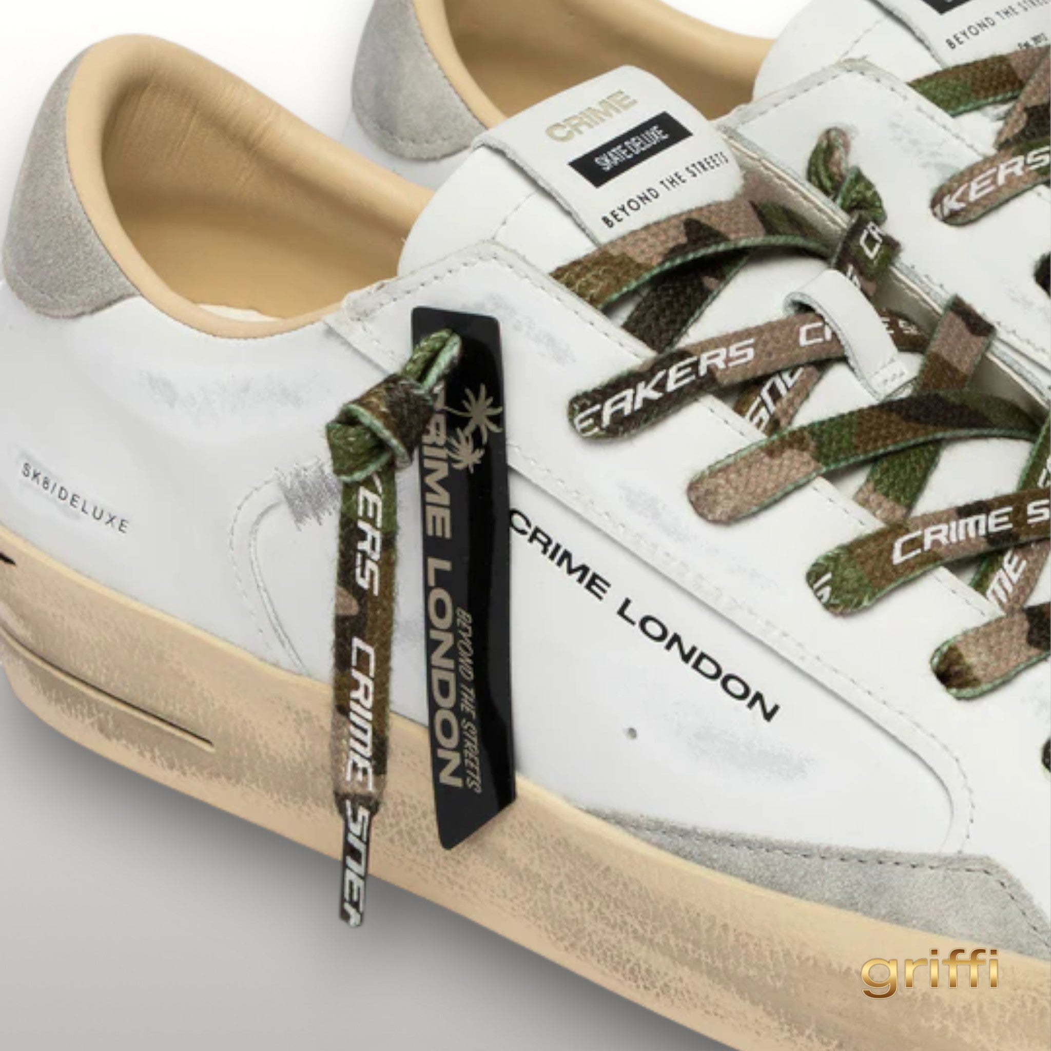 CRIME LONDON SK8 DELUXE L. CAMOUFLAGE  SCARPA