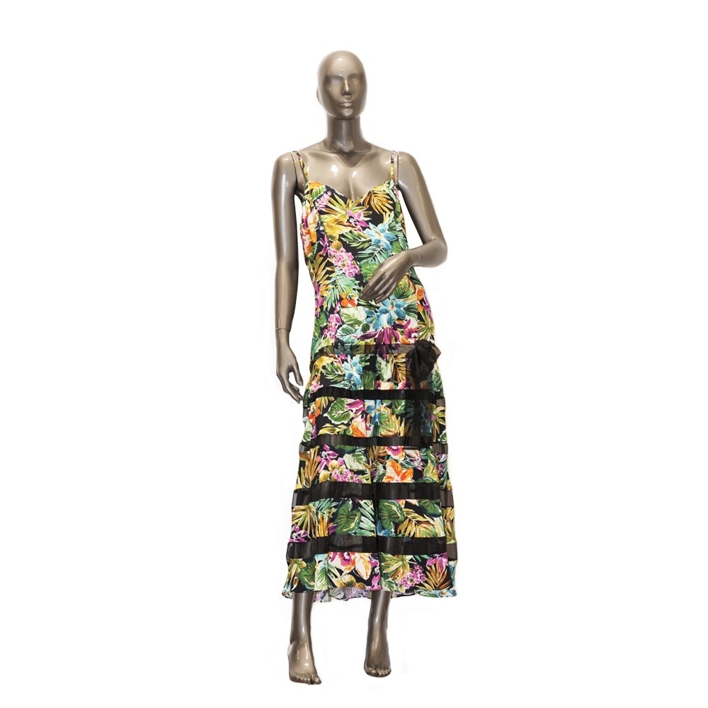 Abito Lungo Floreale Cerimonia / Noleggia online Abito lungo fantasia floreale con manica ... - Elegante abito di colore lilla della collezione marchesa notte resort con bellissimi inserti.